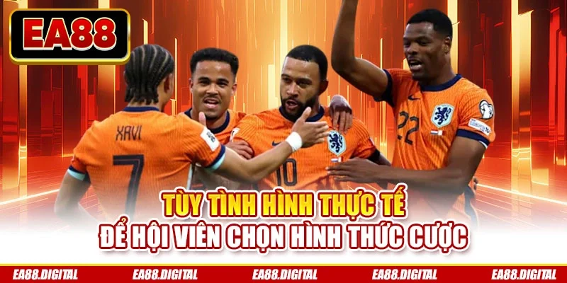 Tùy tình hình thực tế để hội viên chọn hình thức cược
