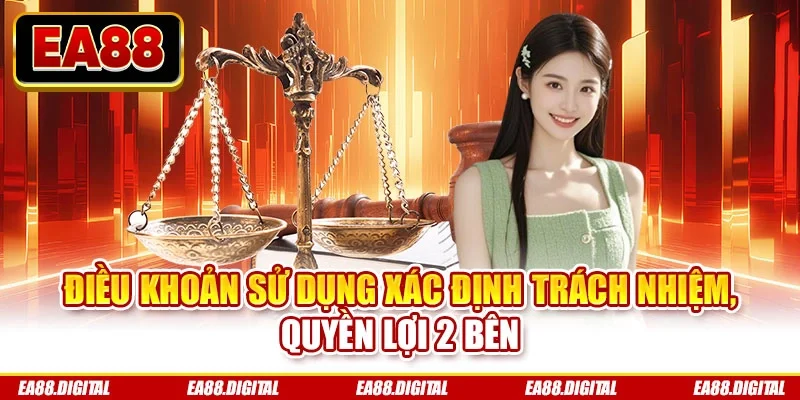 Điều khoản sử dụng xác định trách nhiệm, quyền lợi 2 bên